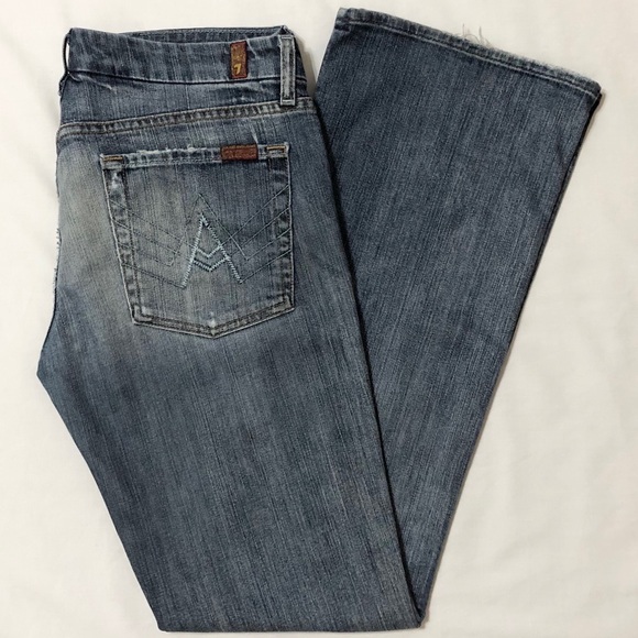 7FAM Women’s “A-Pocket” Lowrise Bootcut Jeans - 31 - Picture 11 of 16